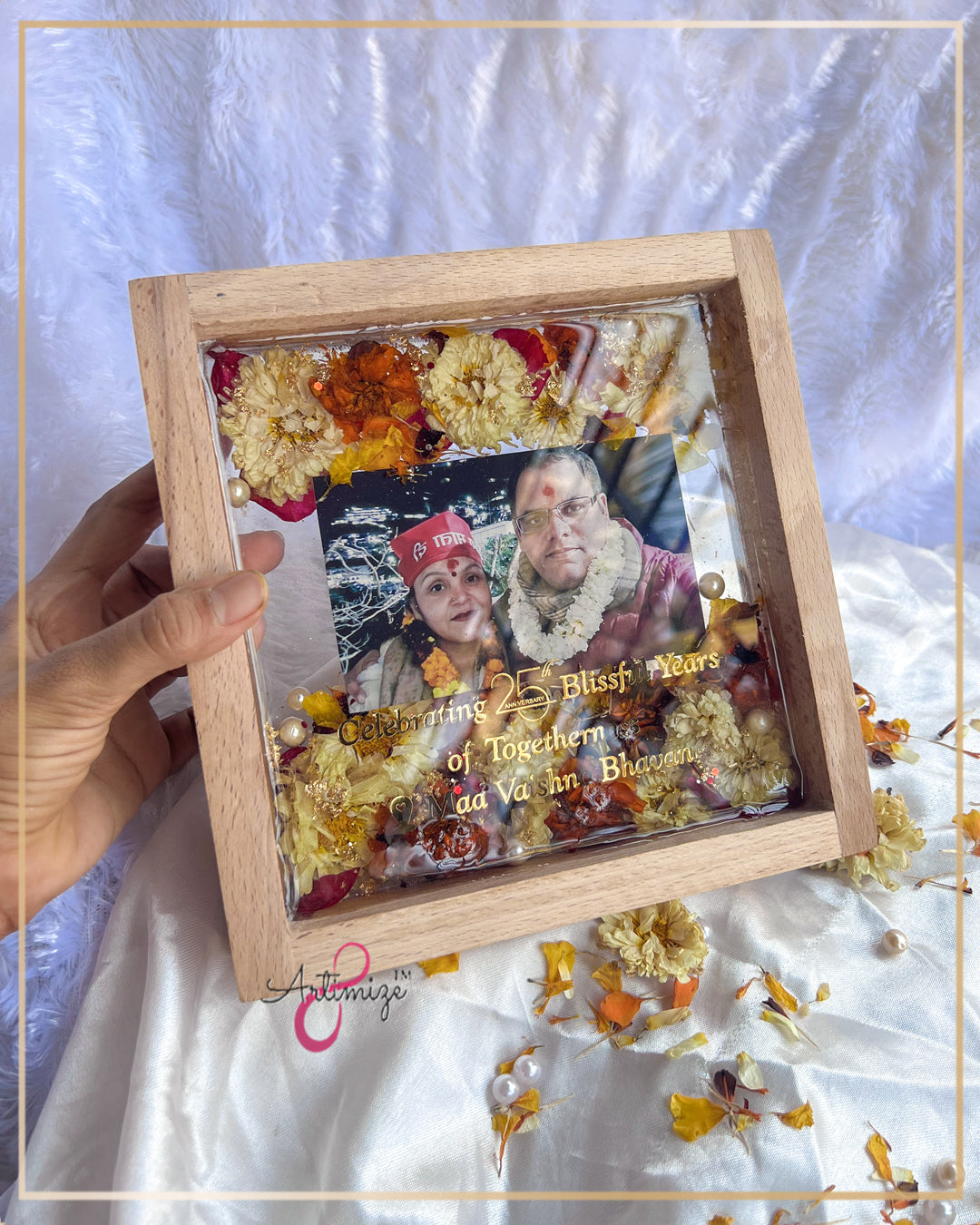 Varmala Preserved Wall Decor - Wedding Anniversary Gifts