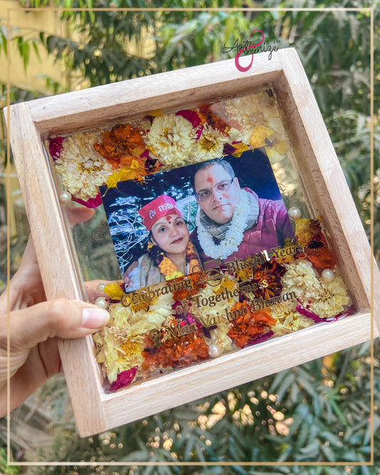 Varmala Preserved Wall Decor - Wedding Anniversary Gifts